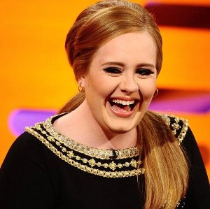 See, even Adele can't resist a good joke!